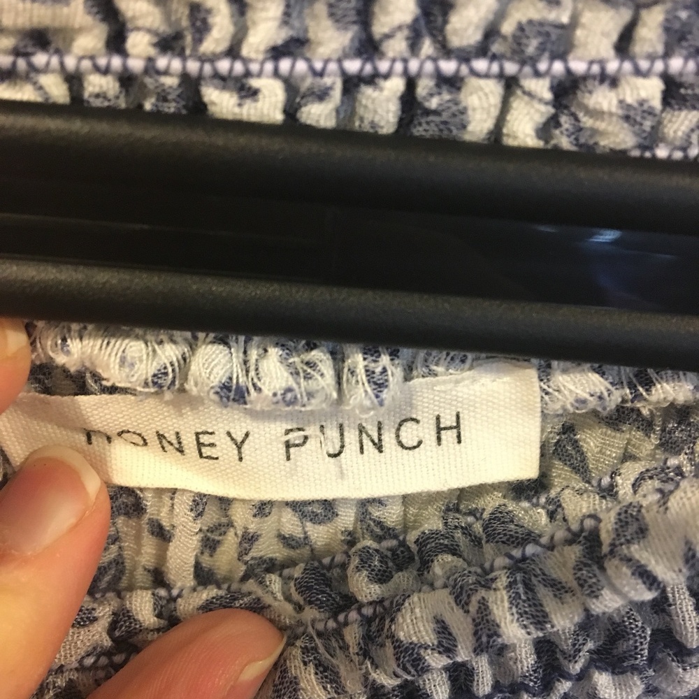 Honey Punch blue floral drop waist dress - Picture 5 of 5